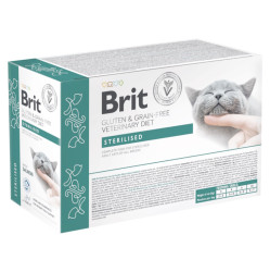 BRIT Veterinary Diet Cat Pouch fillets in Gravy Sterilised 12x85 g