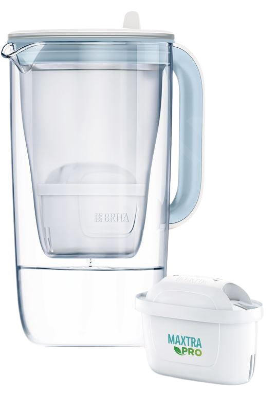 BRITA Brita Skleněná konvice 2,5l  sv. modrá