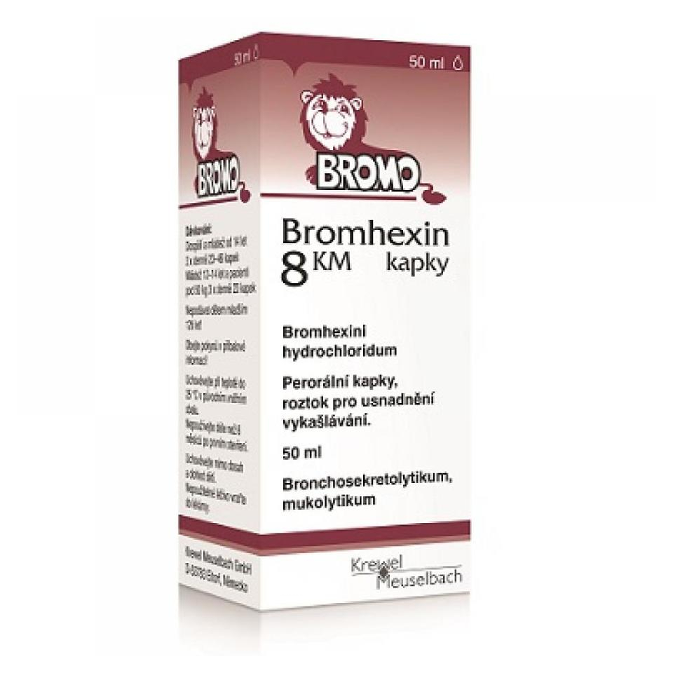 BROMHEXIN 8 KM 8mg/ml kapky 50 ml
