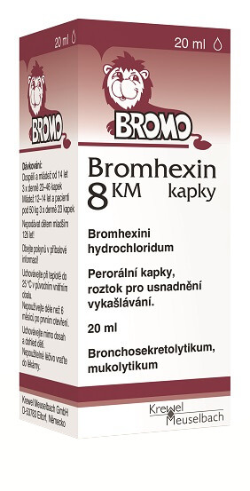 BROMHEXIN 8 KM kapky  8 mg/ml 20 ml