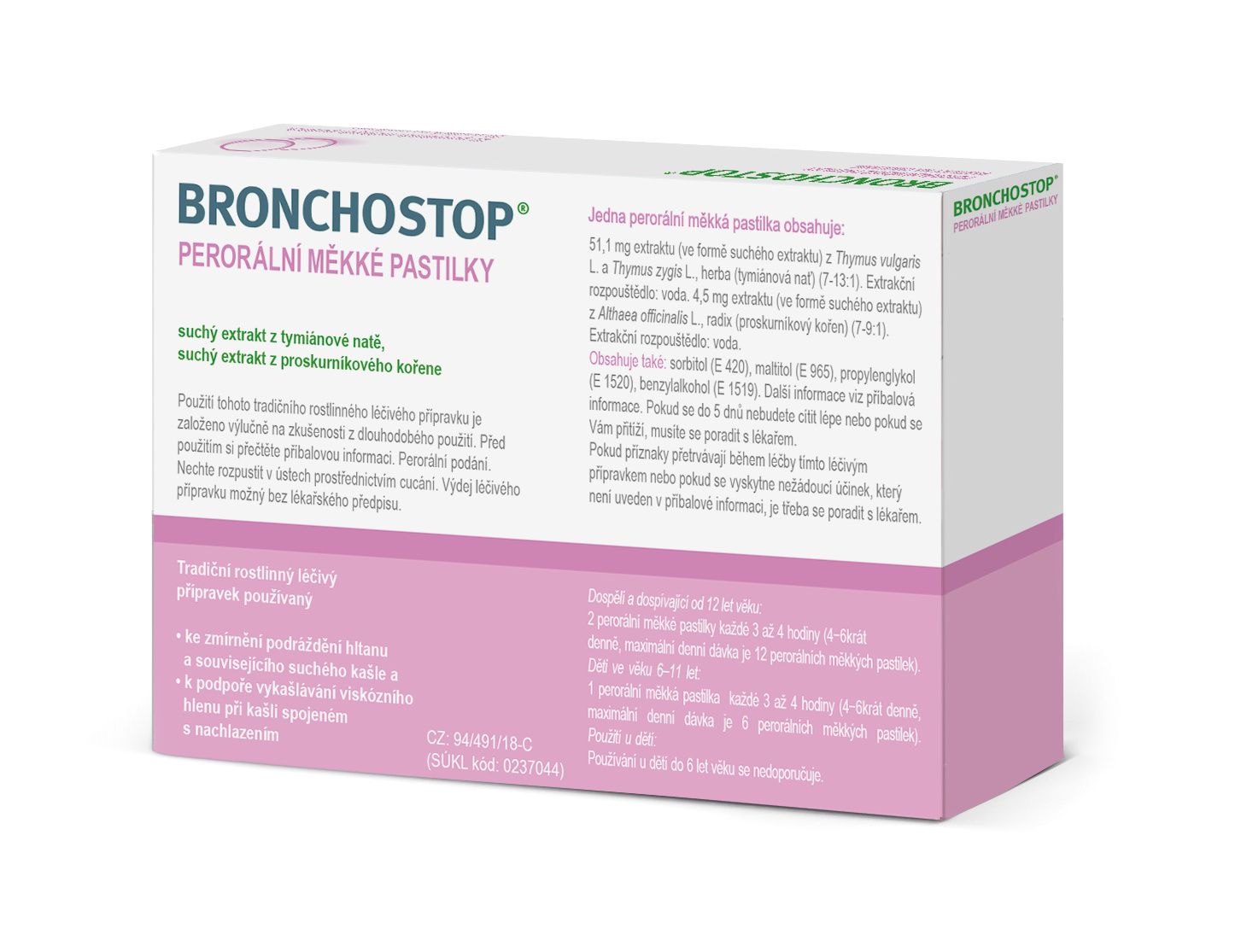 BRONCHOSTOP perorální měkké pastilky 20 pastilek