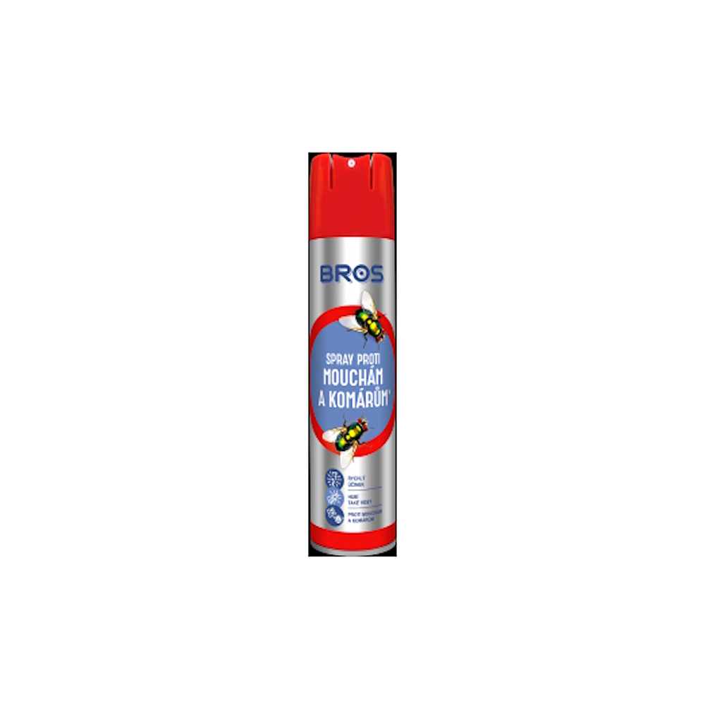 BROS Spray proti mouchám a komárům 400 ml