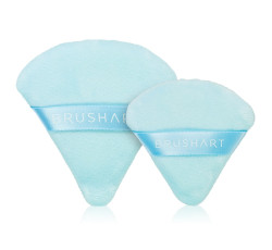 BrushArt Pudrová labutěnka Trojúhelníková sada 2 ks Blue