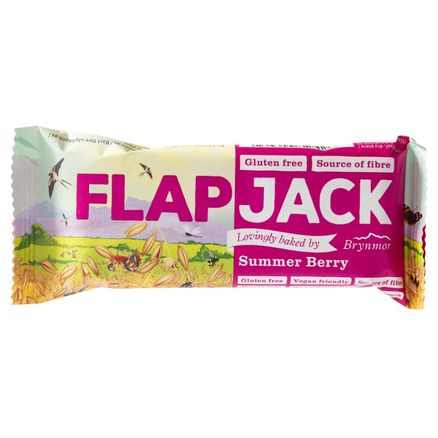 BRYNMOR Flapjack ovesný malina-jahoda bezlepkový 80 g