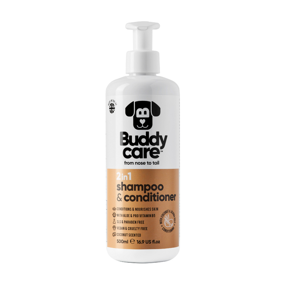 Buddycare Coconut 2 v 1 šampon & kondicioner pro psy 500 ml
