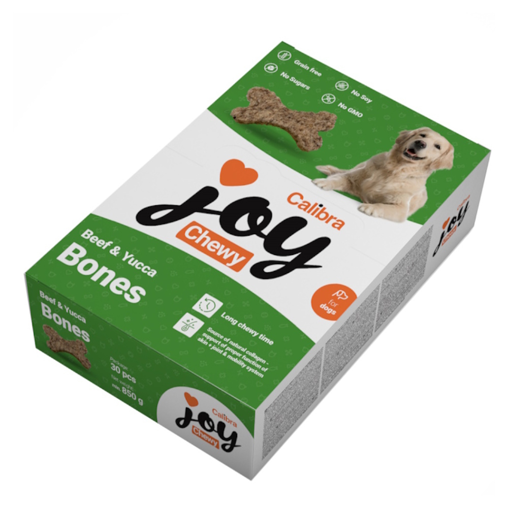 CALIBRA Joy Dog Chewy Beef & Yucca Bones 850 g