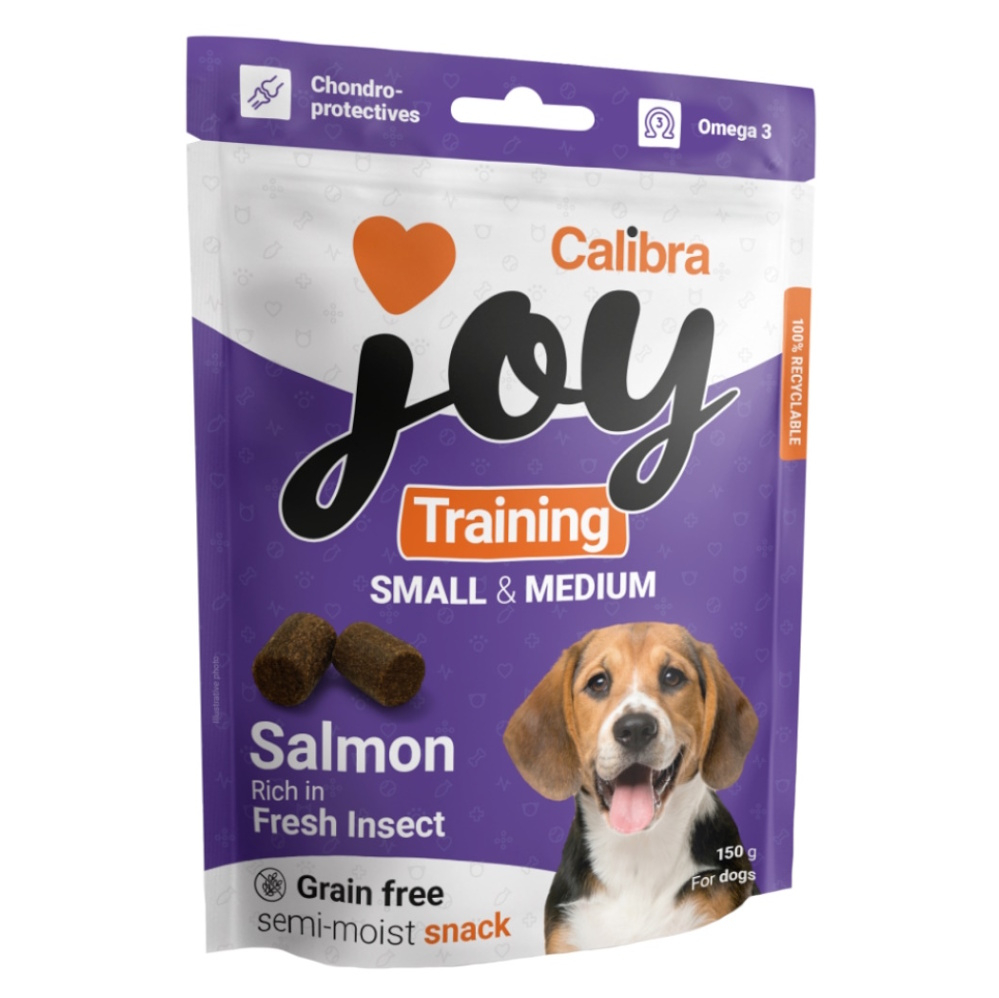 CALIBRA Joy Training S&M Salmon&Insect pamlsky pro psy 150 g
