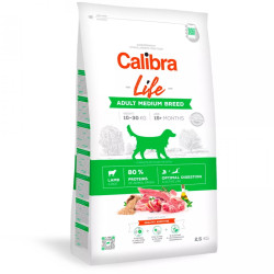CALIBRA Life Adult Medium Breed Lamb pro psy středních plemen, Hmotnost balení: 2,5 kg