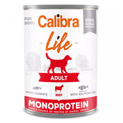 CALIBRA Life konzerva Adult Beef with carrots pro psy 400 g