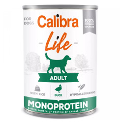 CALIBRA Life konzerva Adult Duck with rice pro psy 400 g