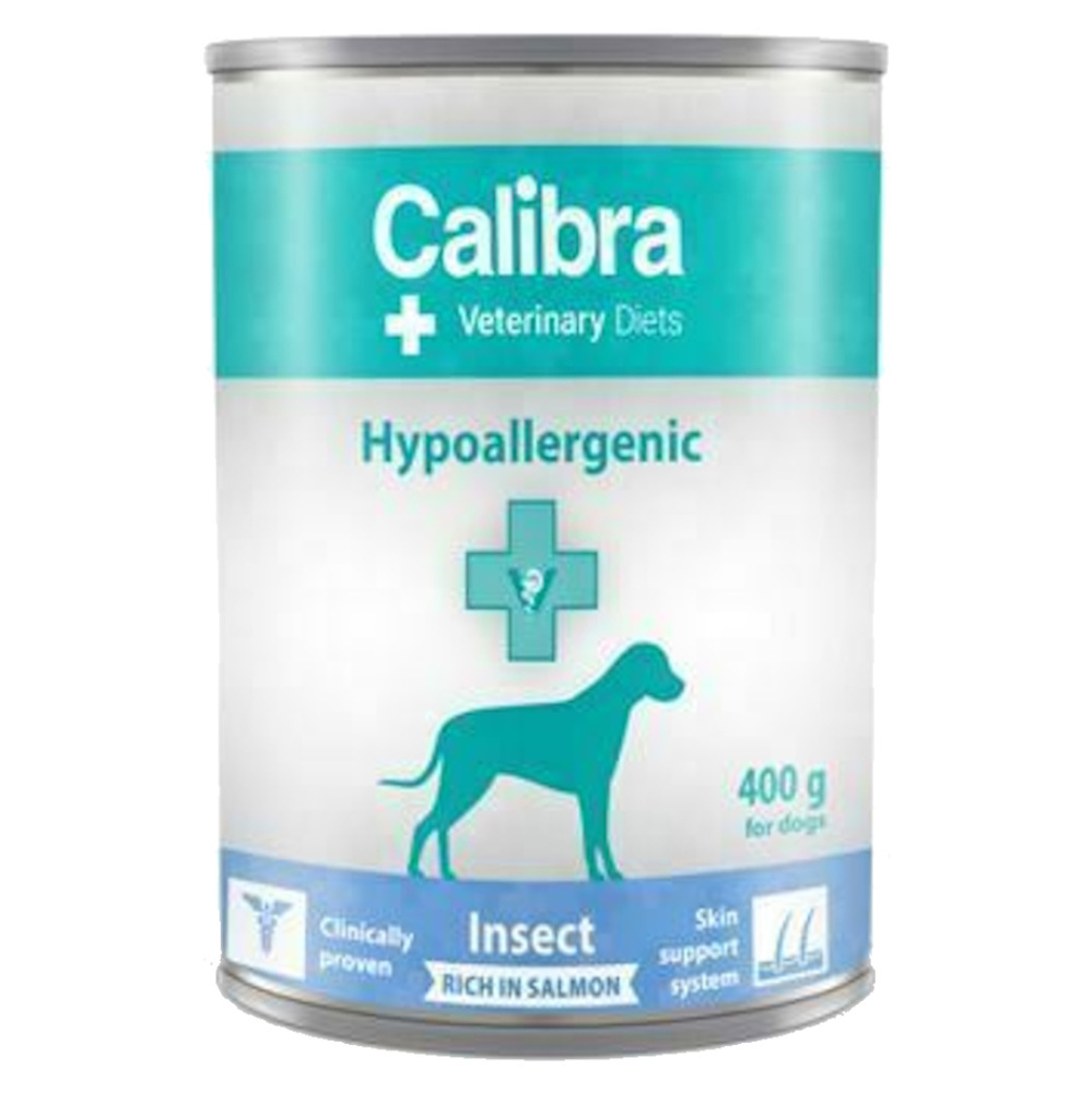 CALIBRA Vet. Diets Hypoallergenic konzerva pro psy Insect&Salmon 400 g