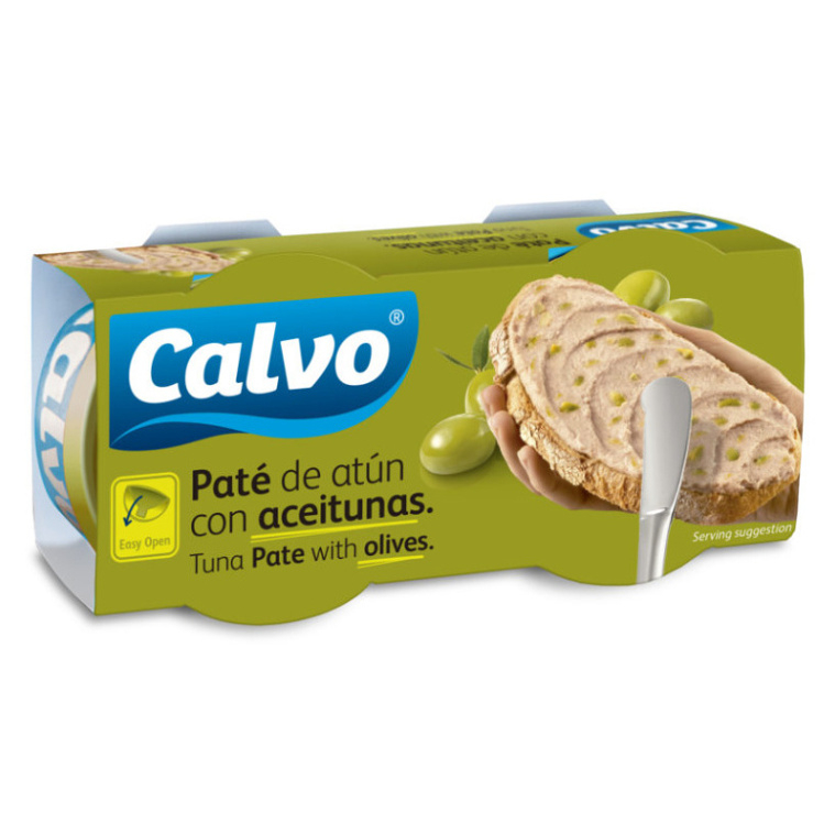 CALVO Tuňákové paté s olivami 2 x 75 g