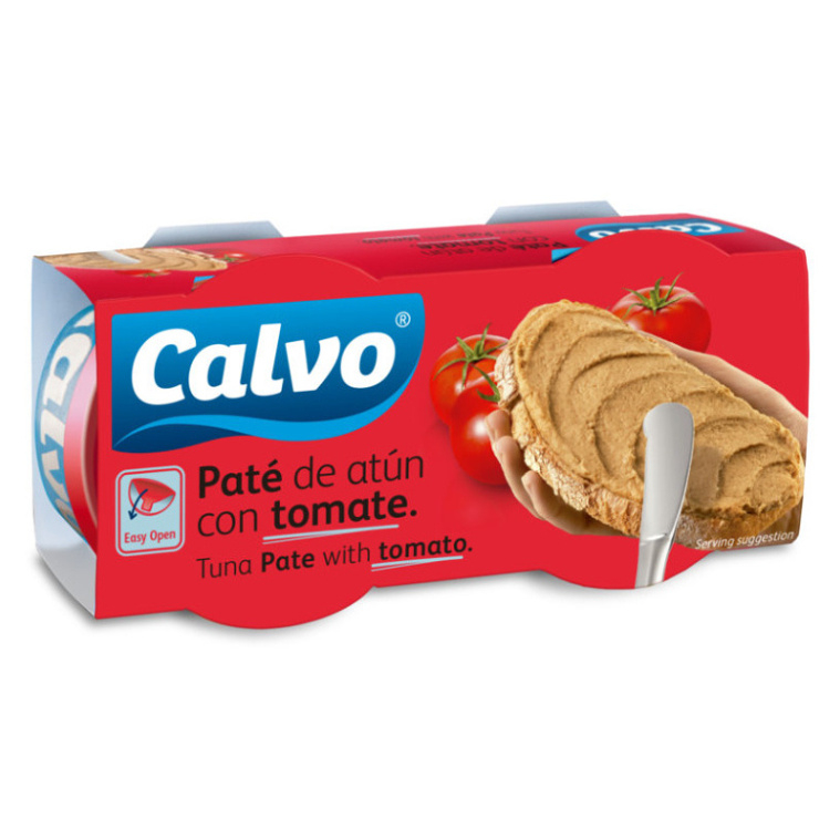 CALVO Tuňákové paté s rajčaty 2 x 75 g