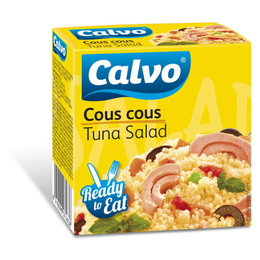 CALVO Tuňákový salát s kuskusem 150 g, poškozený obal