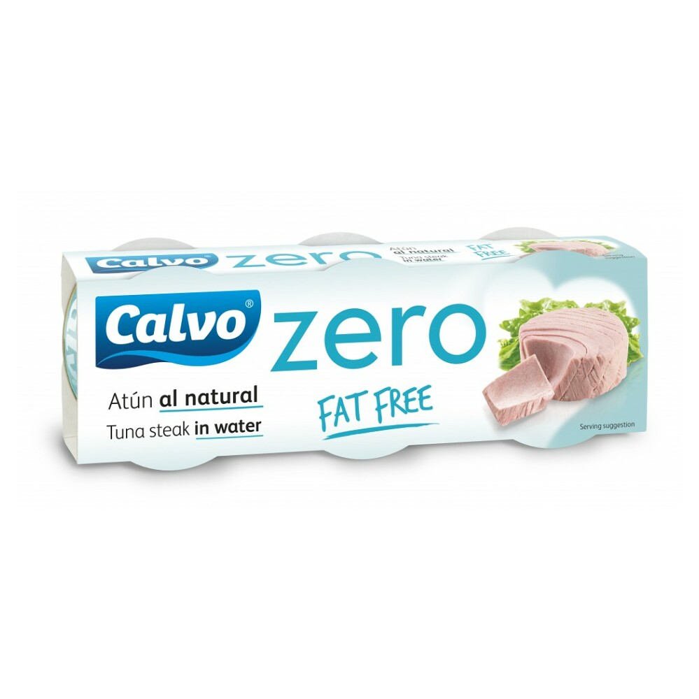 CALVO Zero tuňák ve vlastní šťávě fat free 3 x  65 g