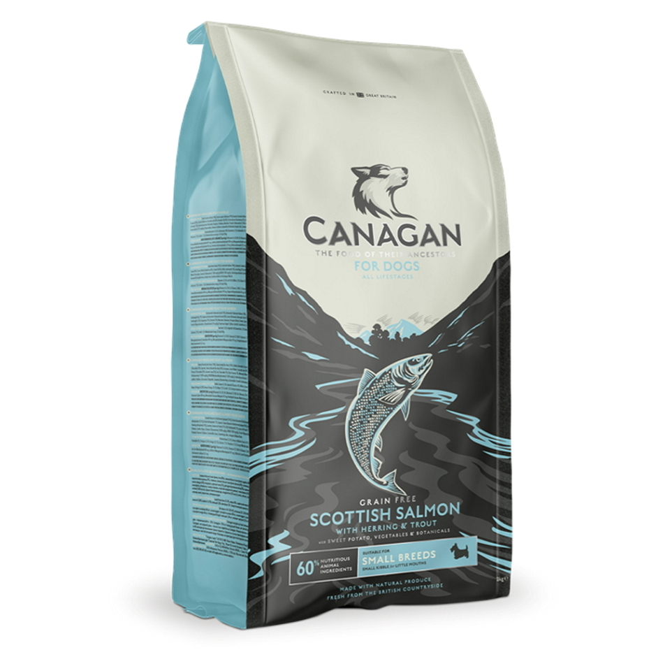 CANAGAN Small Breed Scottish Salmon granule pro psy, Hmotnost balení: 2 kg