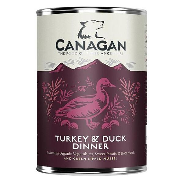 CANAGAN Turkey & duck dinner konzerva pro psy 400 g