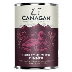 CANAGAN Turkey & duck dinner konzerva pro psy 400 g