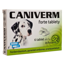CANIVERM forte tablety  6 x 0.7g 6 tablet