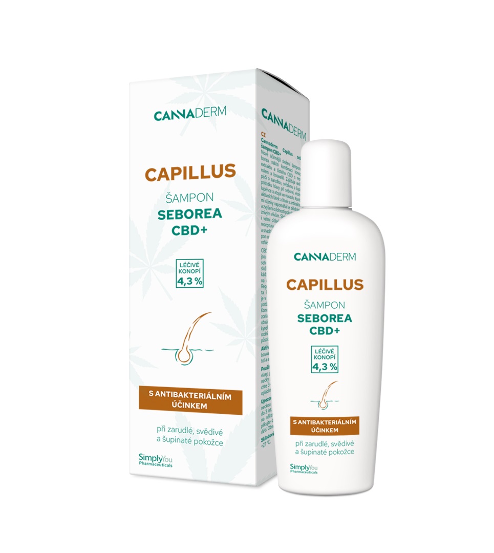 Cannaderm Capillus Šampon seborea CBD+ 150 ml