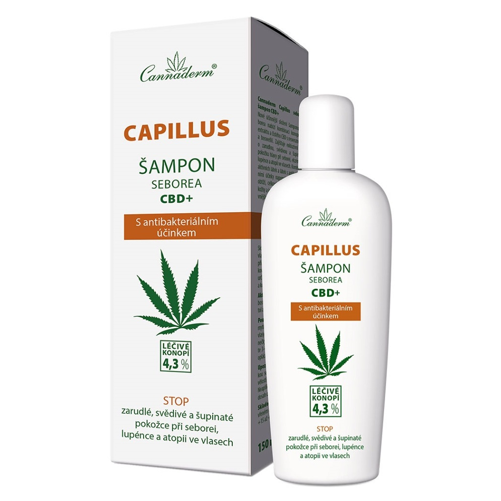 CANNADERM CAPILLUS seborea Šampon na vlasy CBD+ 150 ml