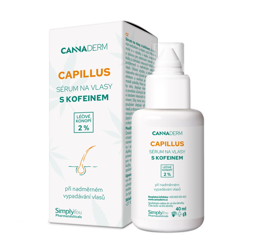 Cannaderm Capillus Sérum stimulační s kofeinem 40 ml