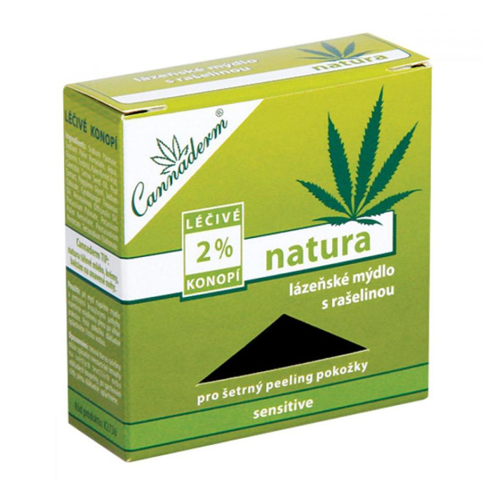 CANNADERM Natura Lázeňské mýdlo s rašelinou 80 g