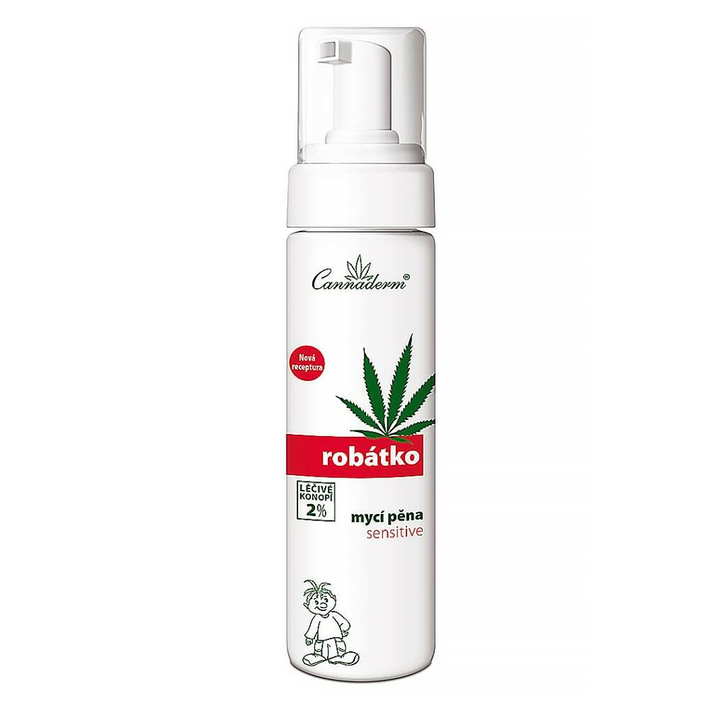 CANNADERM Robátko Mycí pěna Sensitive 200 ml