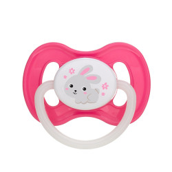 CANPOL BABIES Bunny&Company dudlík kaučuk třešinka 0-6m růžový 1 kus
