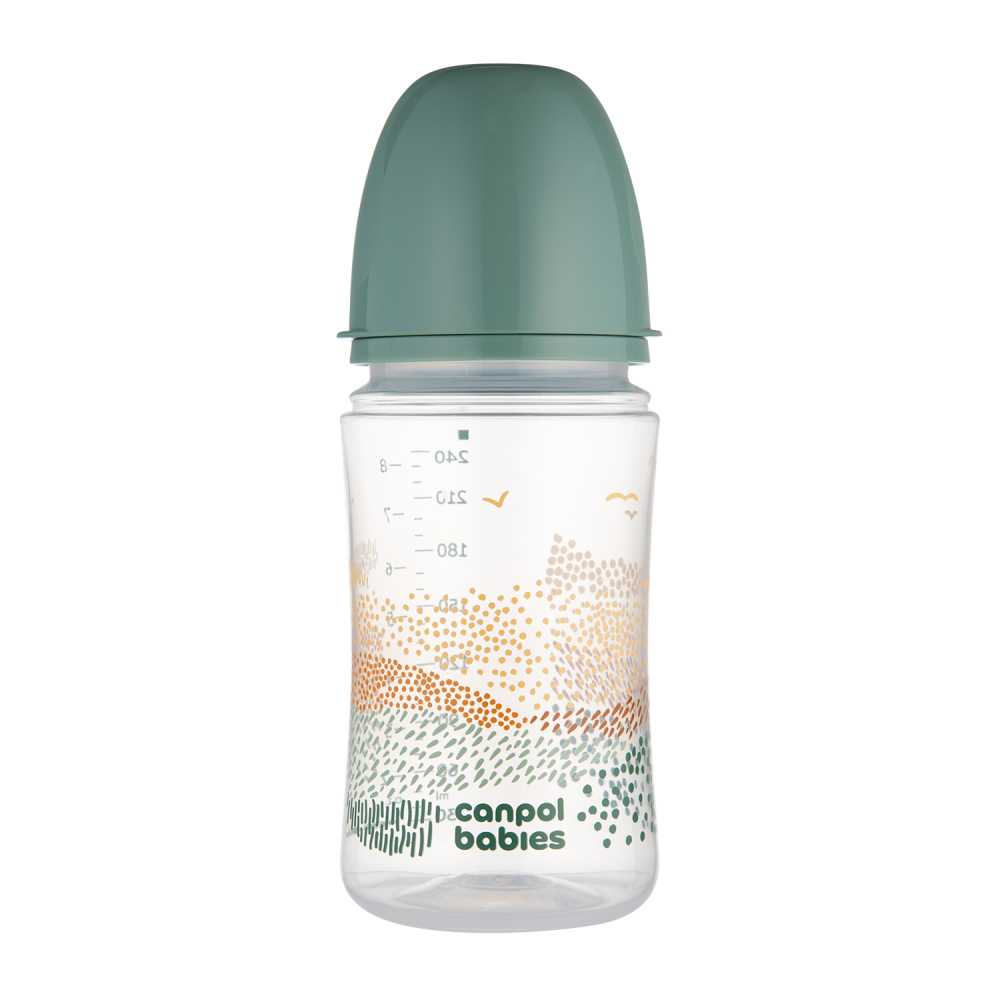 CANPOL BABIES Canpol babies Antikoliková lahev EasyStart MOUNTAINS 240ml zelená 240 ml