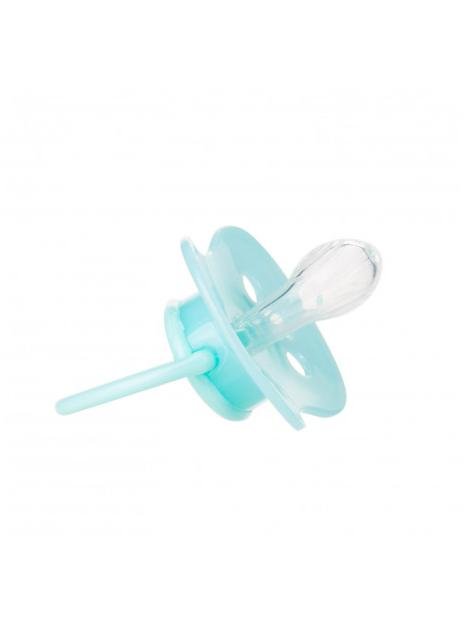 CANPOL BABIES Dudlík 0-6 m silikonový symetrický PASTELS - modrý