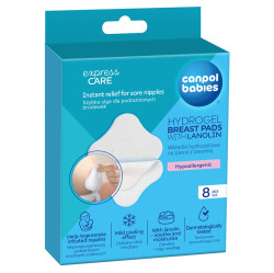 CANPOL BABIES Hydrogelové hojící prsní polštářky s lanolinem 8 kusů