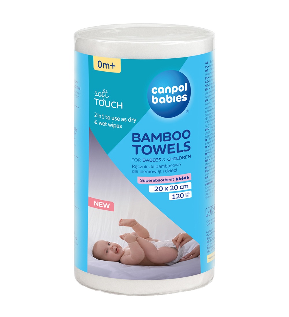Canpol babies Jednorázové bambusové ručníky 120 ks