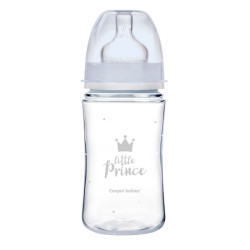 CANPOL BABIES Lahev se širokým hrdlem ROYAL BABY modrá 240 ml