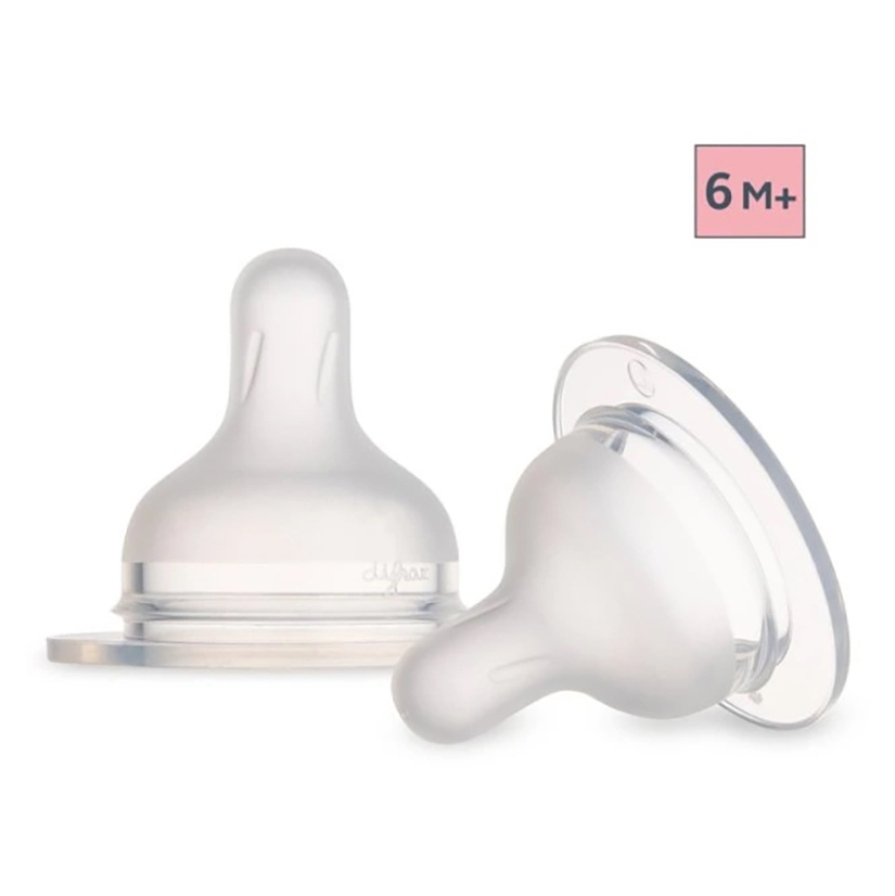 CANPOL BABIES Savička silikonová k lahvi S-Shape střední 6m+ 2 ks