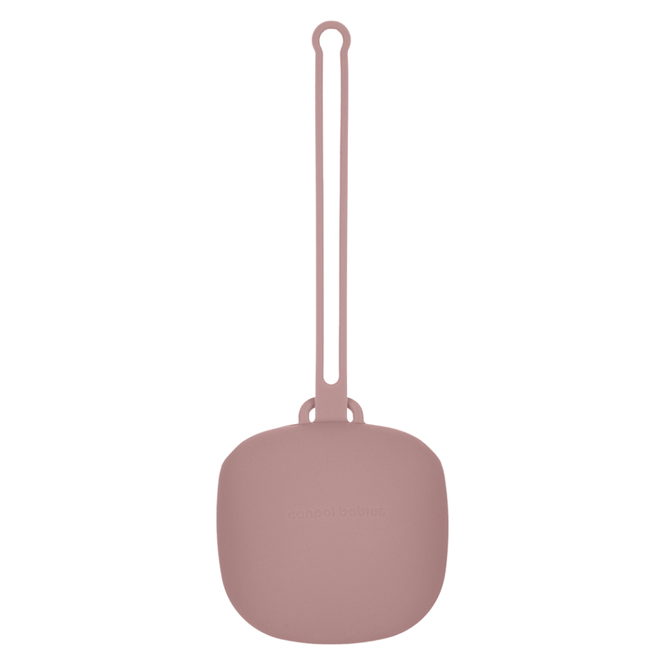 CANPOL BABIES Silikonové pouzdro na dudlík růžové 1 ks