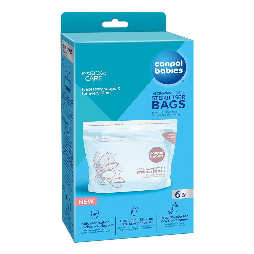 Canpol babies Sterilizační sáčky do mikrovlnky 6 ks