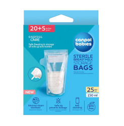 Canpol babies Sterilní sáčky k uchovávání odsátého mléka 20+5 ks
