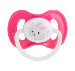 Canpol babies Svítící kaučukový dudlík třešinka 6–18m 1 ks růžový