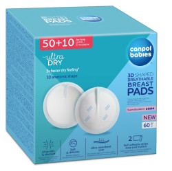 CANPOL BABIES Tampóny do podprsenky Standard 50 + 10 kusů