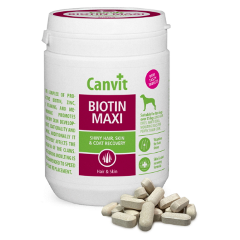 CANVIT Biotin Maxi ochucené pro psy 500 g