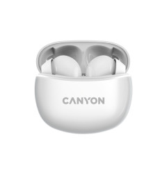 Canyon Bezdrátová stereo sluchátka True Wireless TWS-5 bílá