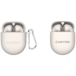 Canyon Bezdrátová stereo sluchátka True wireless TWS-6, béžová