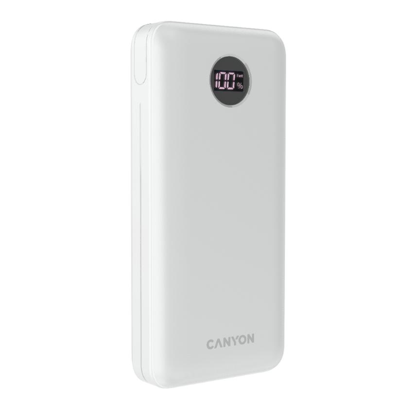Canyon Power Bank PB-2002, 20000mAh, bílá