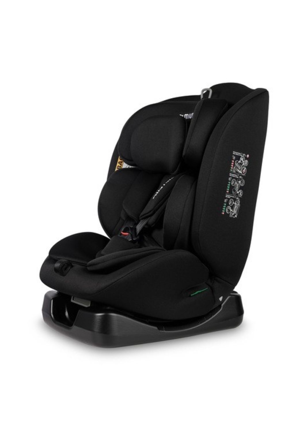 Caretero Dětská autosedačka Mundi i-Size, černá, 40–150 cm
