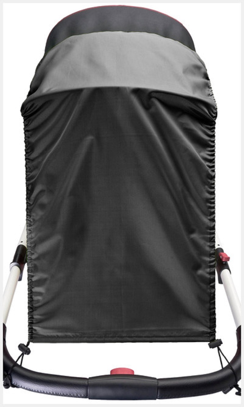 Caretero Sluneční clona, stříška na kočárek - černá