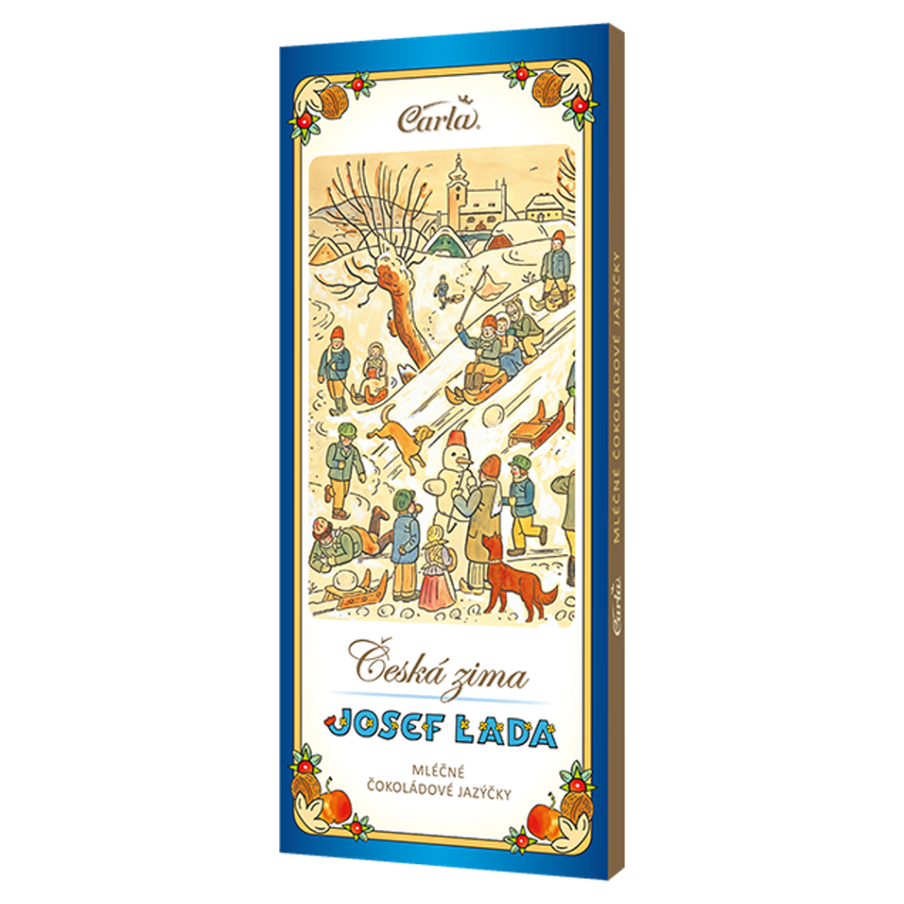 CARLA Čokoládové jazýčky mléčné motiv J. Lada 50 g