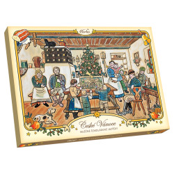 CARLA Čokoládové jazýčky mléčné vánoční motiv J. Lada 100 g