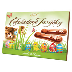 CARLA Čokoládové jazýčky mléčné Velikonoce 100 g