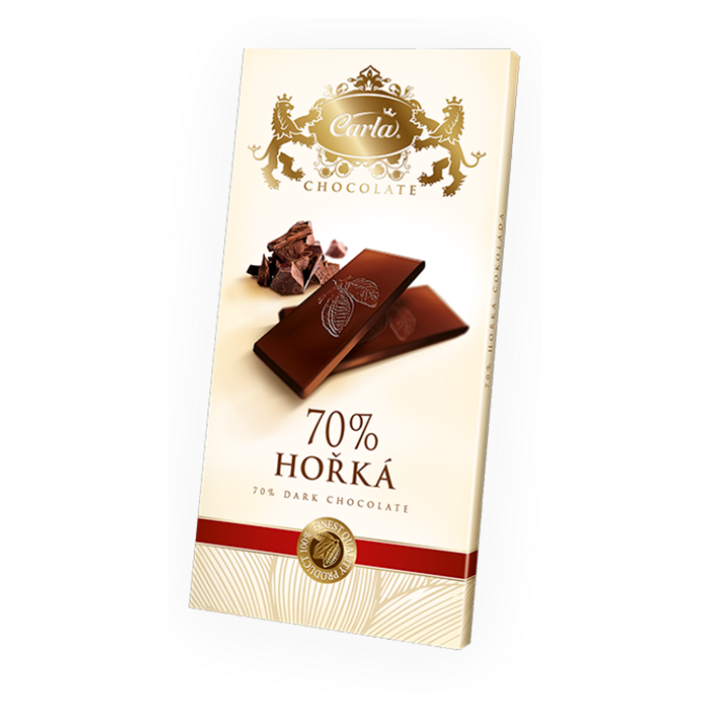 CARLA Hořká čokoláda 70% 80 g